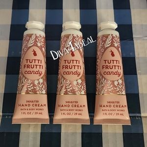 3x Bath & Body Works TUTTI FRUTTI CANDY 1oz Mini Hand Creams